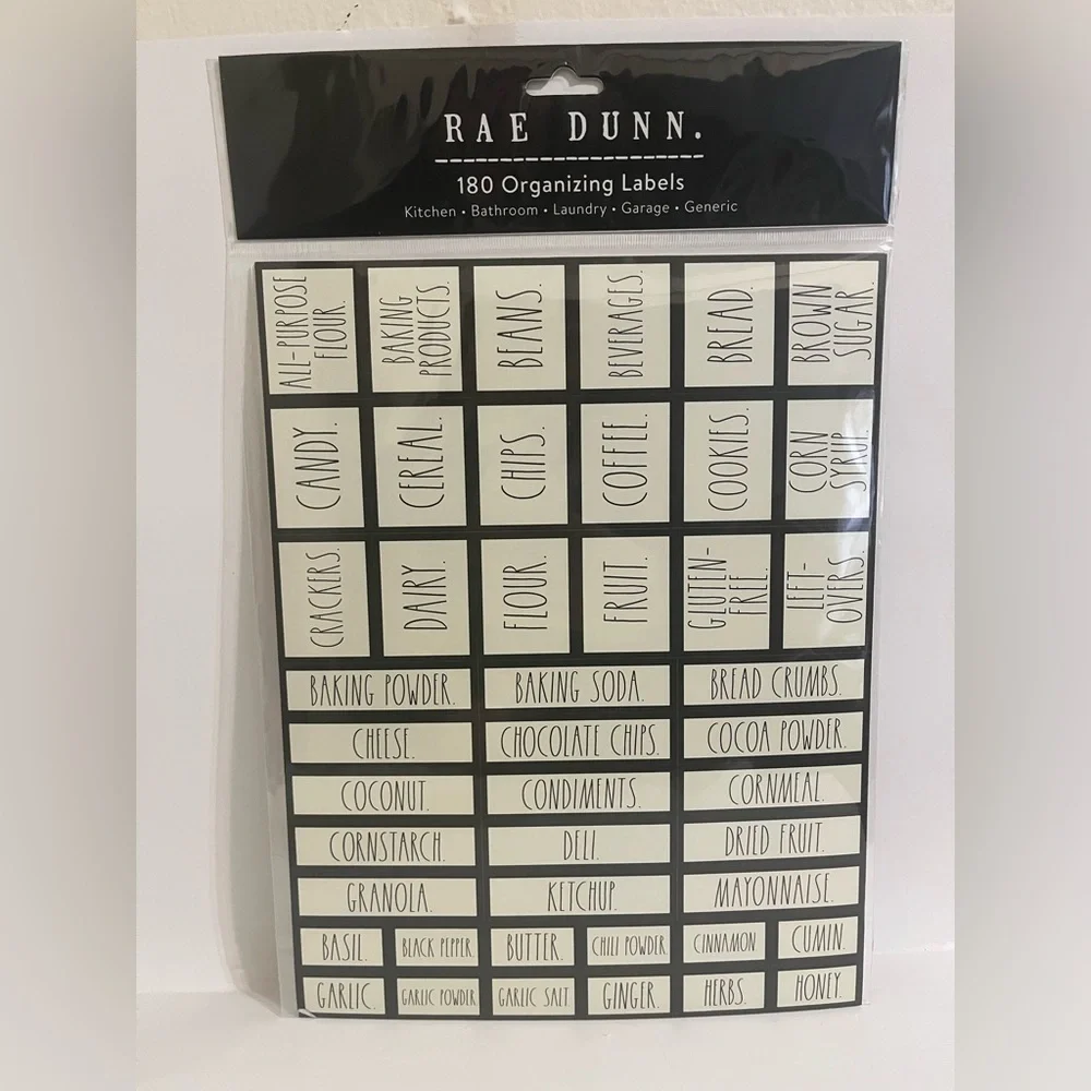 RAE DUNN ORGANIZING LABELS